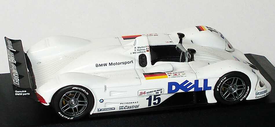 Foto 1:43 BMW V12 LMR 24h von Le Mans 1999 Dell Nr.15, Martini / Dalmas / Winkelhock, Siegerfahrzeug Werbemodell Minichamps 80429418138