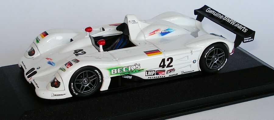 Foto 1:43 BMW V12 LMR ALMS 2000 Beck´s Nr.42, Jörg Müller / J.J. Lehto / T. Kristensen Minichamps