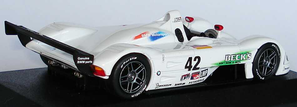 Foto 1:43 BMW V12 LMR ALMS 2000 Beck´s Nr.42, Jörg Müller / J.J. Lehto / T. Kristensen Minichamps