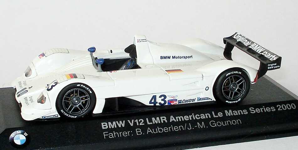 Foto 1:43 BMW V12 LMR ALMS 2000 Nr.43, B. Auberlen / J.-M. Gounon Werbemodell Minichamps 80420018216