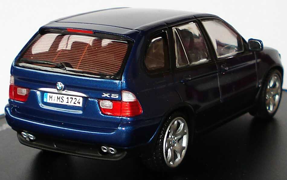 Foto 1:43 BMW X5 4.4i blau-met. Der neue BMW X5 - Sondermodellfür die Vertriebsregion Deutschland Werbemodell Minichamps 80420009861