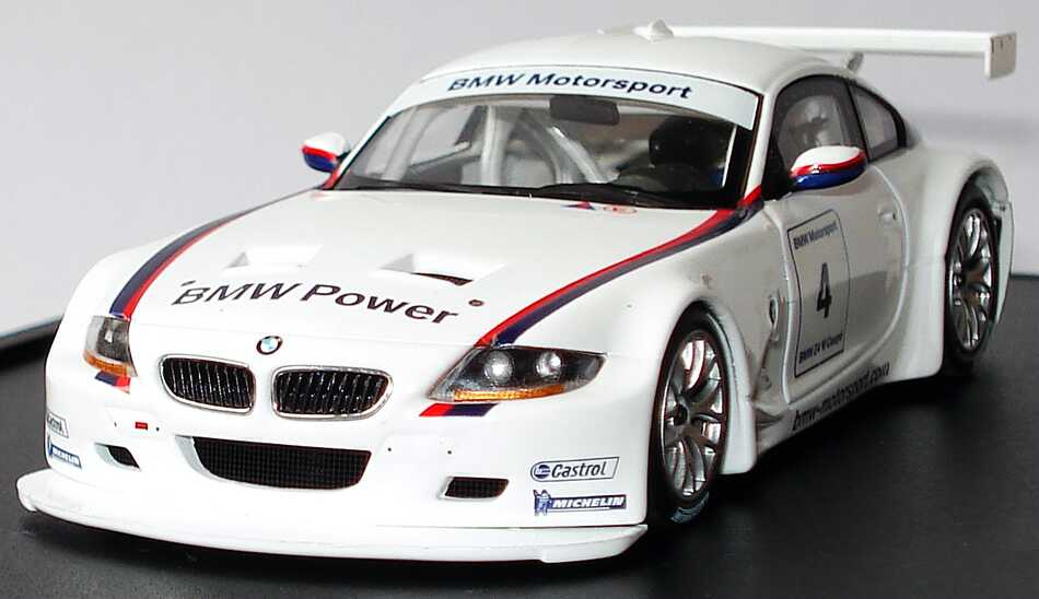 Foto 1:43 BMW Z4 M Coupé M-Sport Racing-Version Nr.4 Werbemodell Minichamps 80420434439