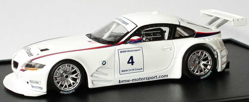 Foto 1:43 BMW Z4 M Coupé M-Sport Racing-Version Nr.4 Werbemodell Minichamps 80420434439