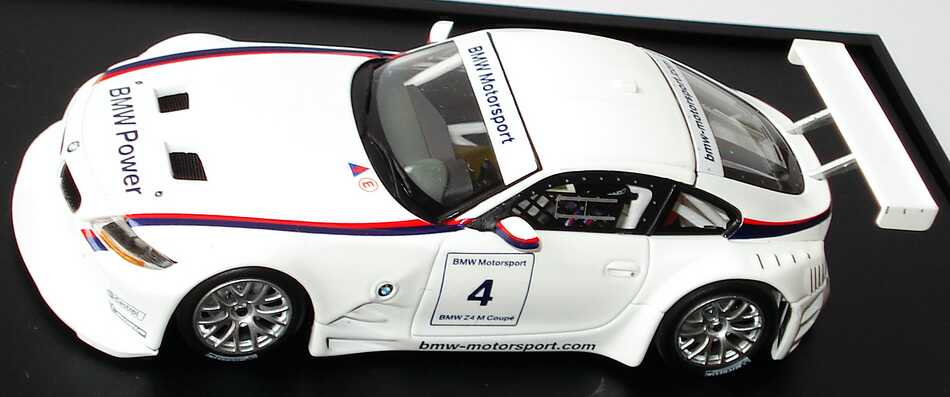 Foto 1:43 BMW Z4 M Coupé M-Sport Racing-Version Nr.4 Werbemodell Minichamps 80420434439