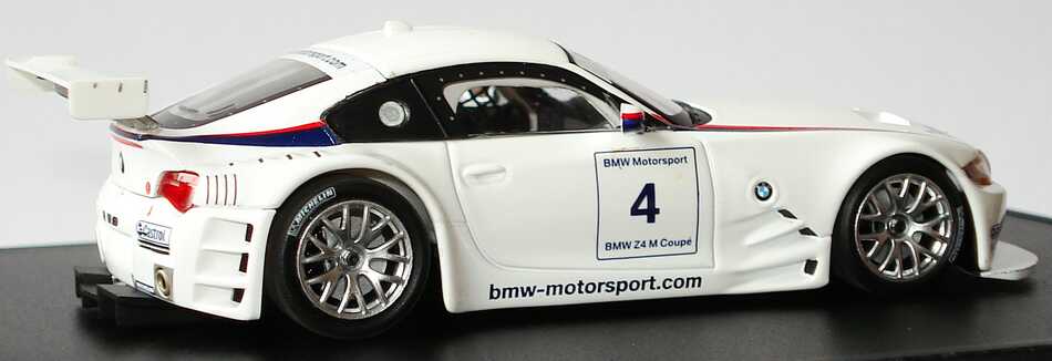 Foto 1:43 BMW Z4 M Coupé M-Sport Racing-Version Nr.4 Werbemodell Minichamps 80420434439