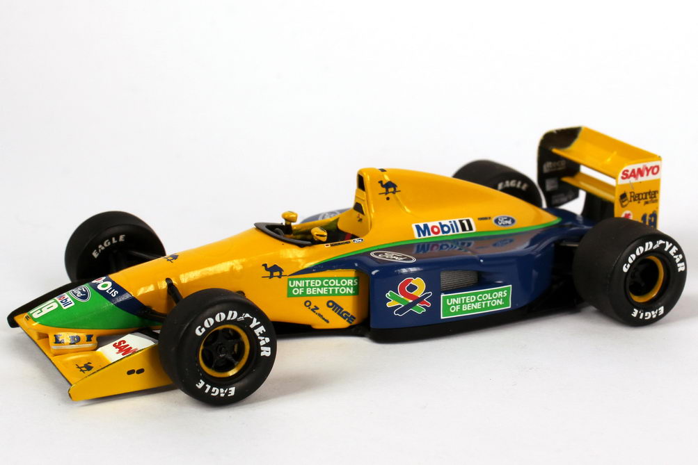 Foto 1:43 Benetton Ford B191B Formel 1 1992 Nr.19, Michael Schumacher (Early Season) Minichamps 400920119