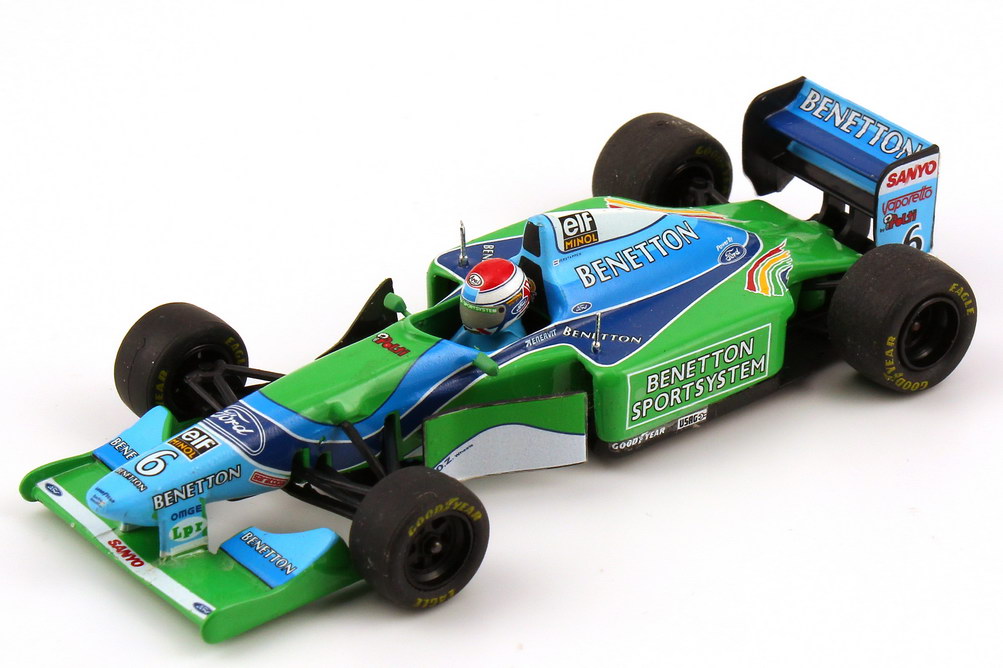 Foto 1:43 Benetton Ford B193B Formel 1 1994 Nr.6, Jos Verstappen - Test Car Onyx 186B