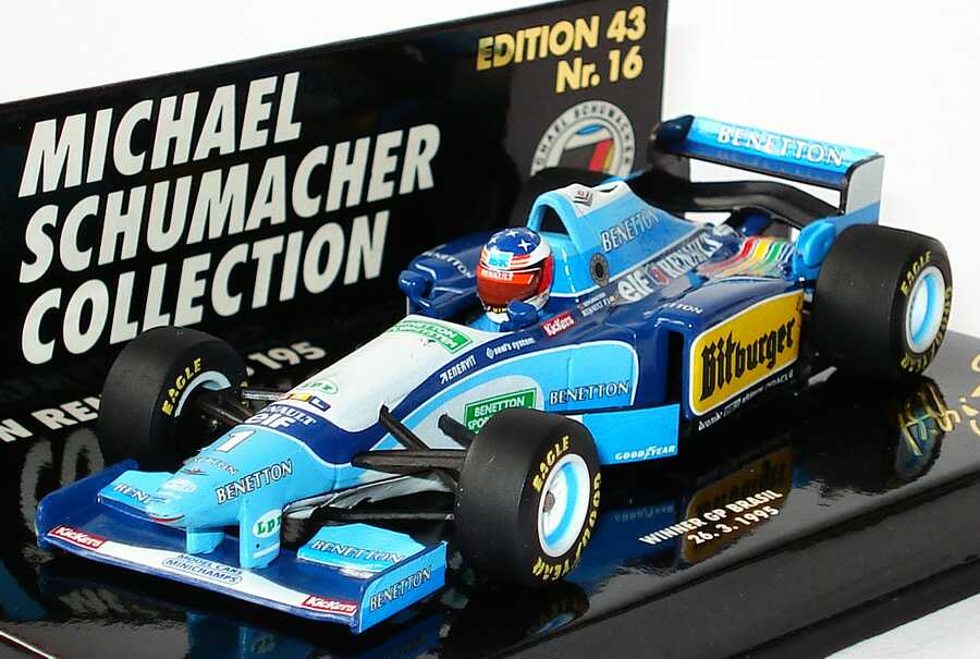 Foto 1:43 Benetton Renault B 195 Nr.1, Michael Schumacher (Sieger Brasilien 1995) Paul´s Model Art 510954301