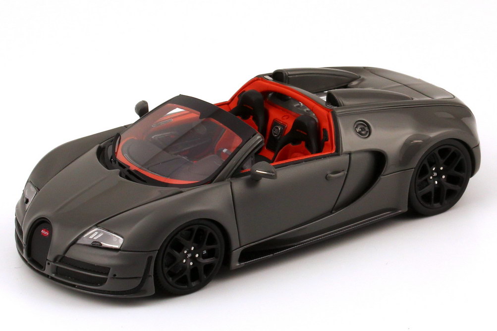 Foto 1:43 Bugatti Veyron 16.4 Grand Sport Vitesse jet-grau/jet-grau-matt Looksmart LS396A