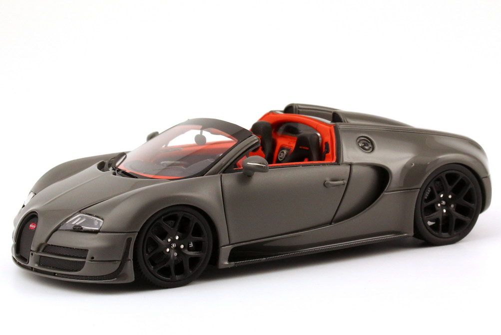 Foto 1:43 Bugatti Veyron 16.4 Grand Sport Vitesse jet-grau/jet-grau-matt Looksmart LS396A