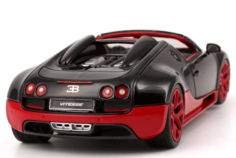 Foto 1:43 Bugatti Veyron 16.4 Grand Sport Vitesse schwarz/rot Looksmart LS396E