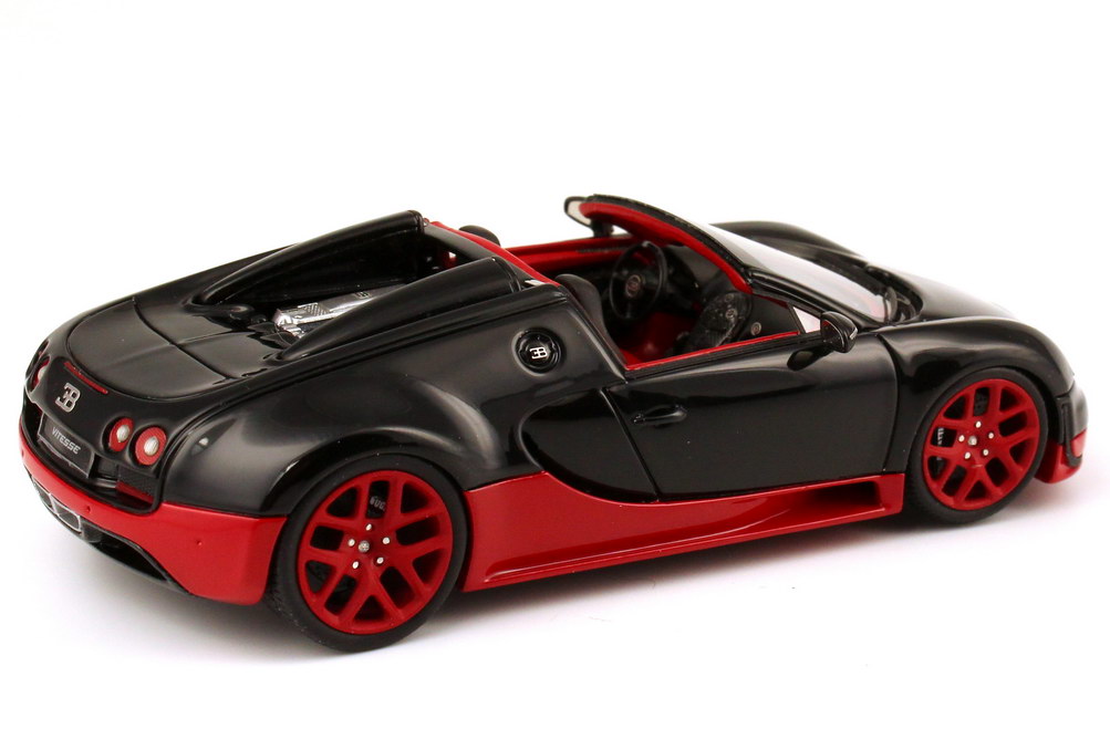 Foto 1:43 Bugatti Veyron 16.4 Grand Sport Vitesse schwarz/rot Looksmart LS396E