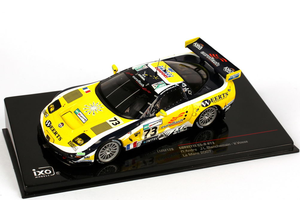 Foto 1:43 Chevrolet Corvette C5-R 24h von Le Mans 2007 euroflash Nr.73, Andre / Blanchemain / Vosse Ixo LMM128
