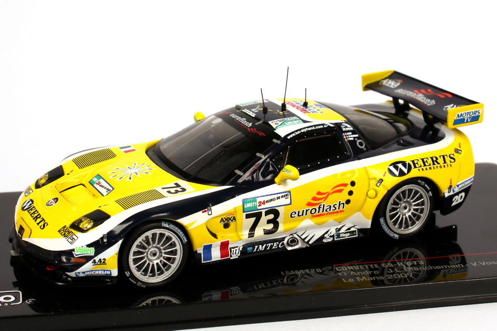 Foto 1:43 Chevrolet Corvette C5-R 24h von Le Mans 2007 euroflash Nr.73, Andre / Blanchemain / Vosse Ixo LMM128