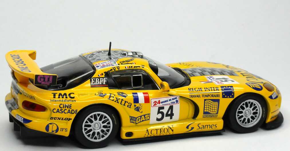 Foto 1:43 Chrysler Viper GTS-R 24h von Le Mans 2000 Paul-Belmondo-Racing, ConSors Nr.54, Lagniez / Martinolle / Derichebourg Ixo