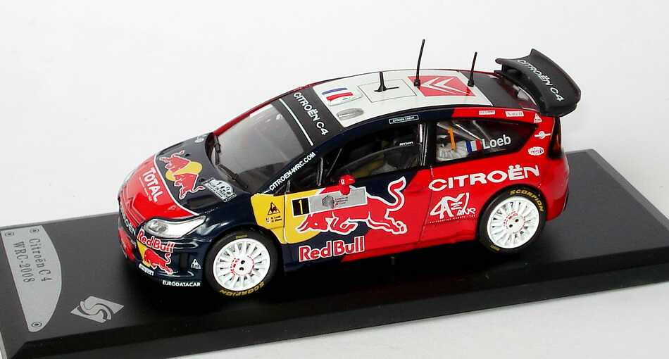 Foto 1:43 Citroen C4 WRC Rally Corsica 2008 Red Bull Nr.1, Loeb / Elena (Sieger) Solido 143420
