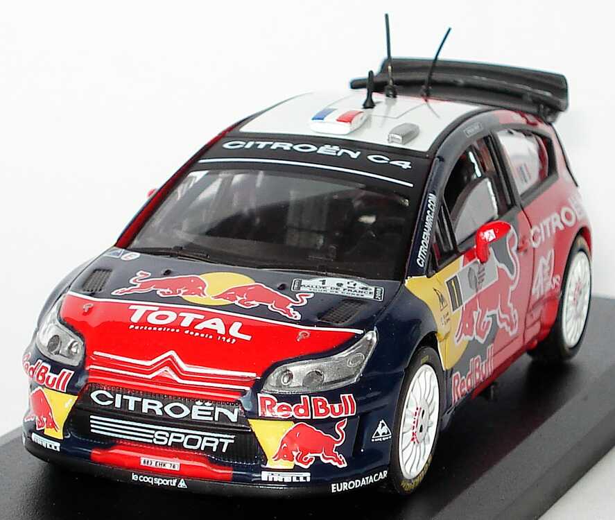 Foto 1:43 Citroen C4 WRC Rally Corsica 2008 Red Bull Nr.1, Loeb / Elena (Sieger) Solido 143420