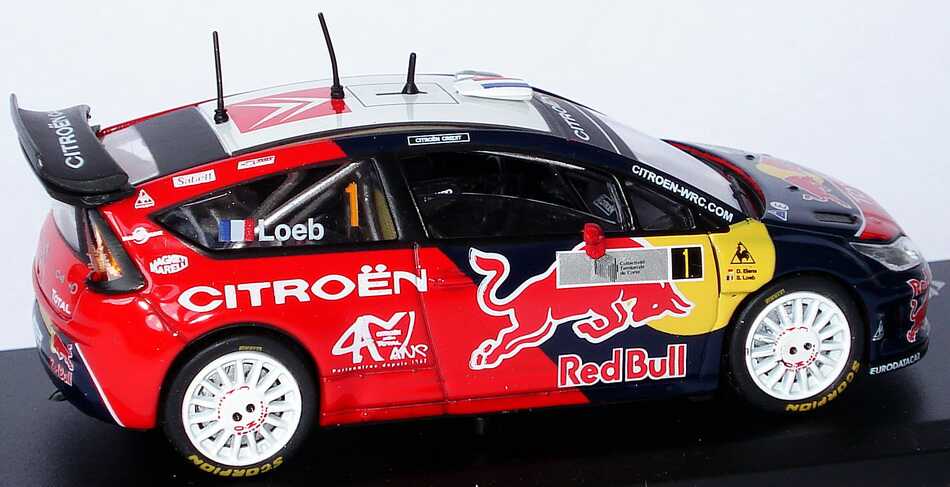 Foto 1:43 Citroen C4 WRC Rally Corsica 2008 Red Bull Nr.1, Loeb / Elena (Sieger) Solido 143420