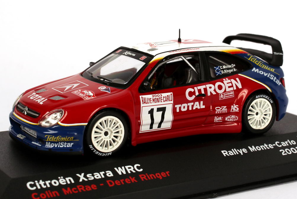 Foto 1:43 Citroen Xsara WRC Rally Monte-Carlo 2003 Total Nr.17, Colin McRae / Derek Ringer Ixo