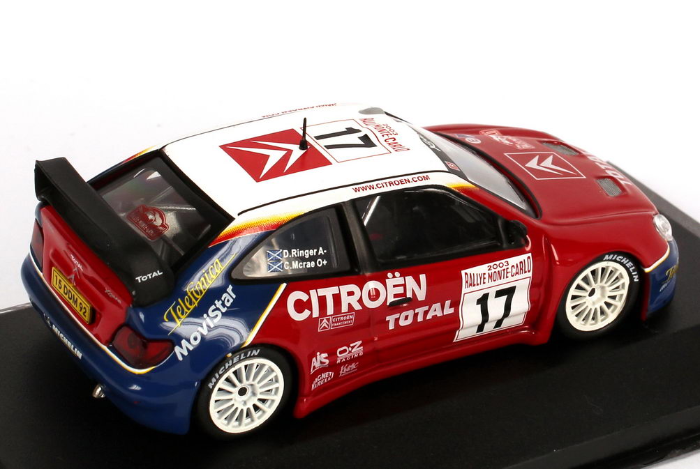 Foto 1:43 Citroen Xsara WRC Rally Monte-Carlo 2003 Total Nr.17, Colin McRae / Derek Ringer Ixo