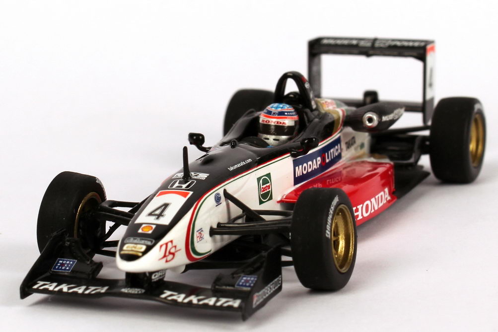 Foto 1:43 Dallara Mugen Honda F301 Formel 3 GB 2001 Zandvoort Masters Nr.4, Takuma Sato (Sieger, TS Collection No.9) Minichamps 518014309