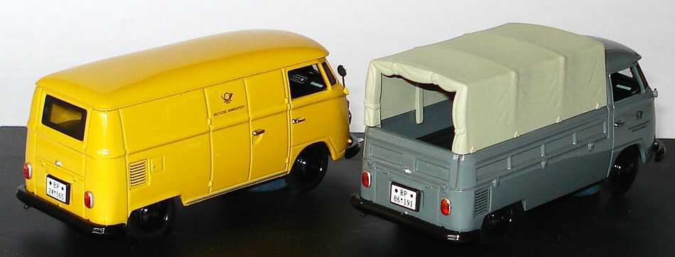 Foto 1:43 Edition Deutsche Post VW T1 (VW T1 Pritsche/Plane Fernmeldedienst + VW T1 Kasten Post) Schuco 03986S