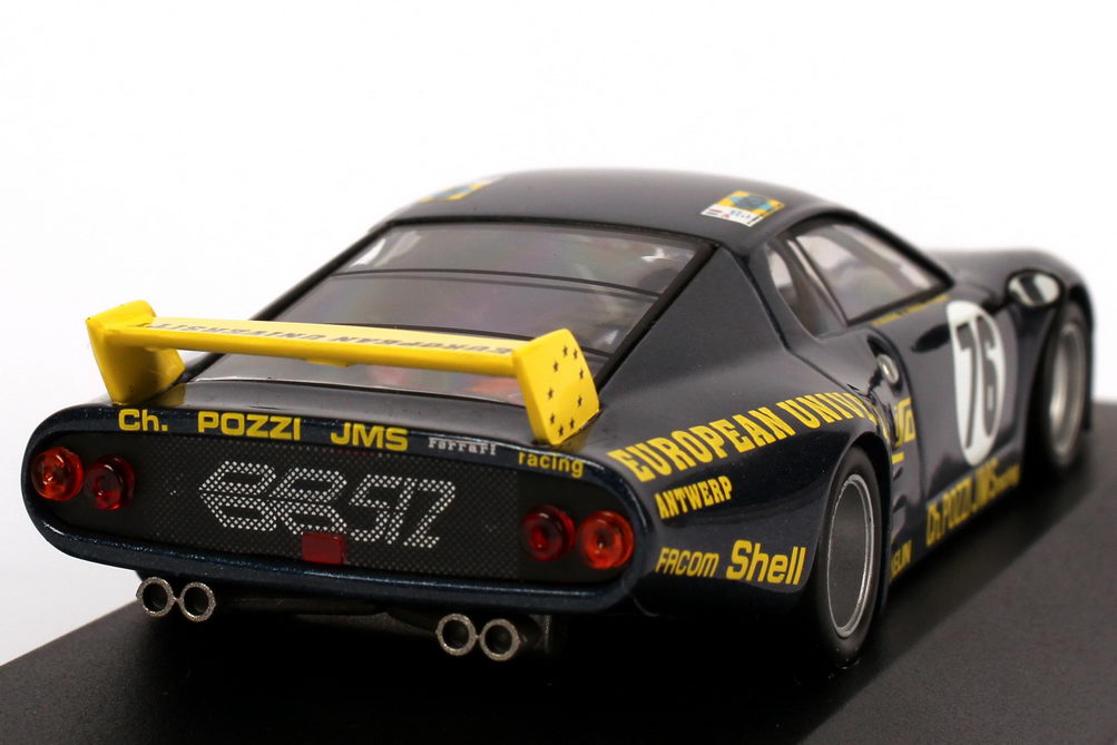 Foto 1:43 Ferrari 512BB Le Mans 24h von Le Mans 1980 JMS Racing, European University Nr.76, Dieudonne / Xhenceval / Regout Ixo LMC077