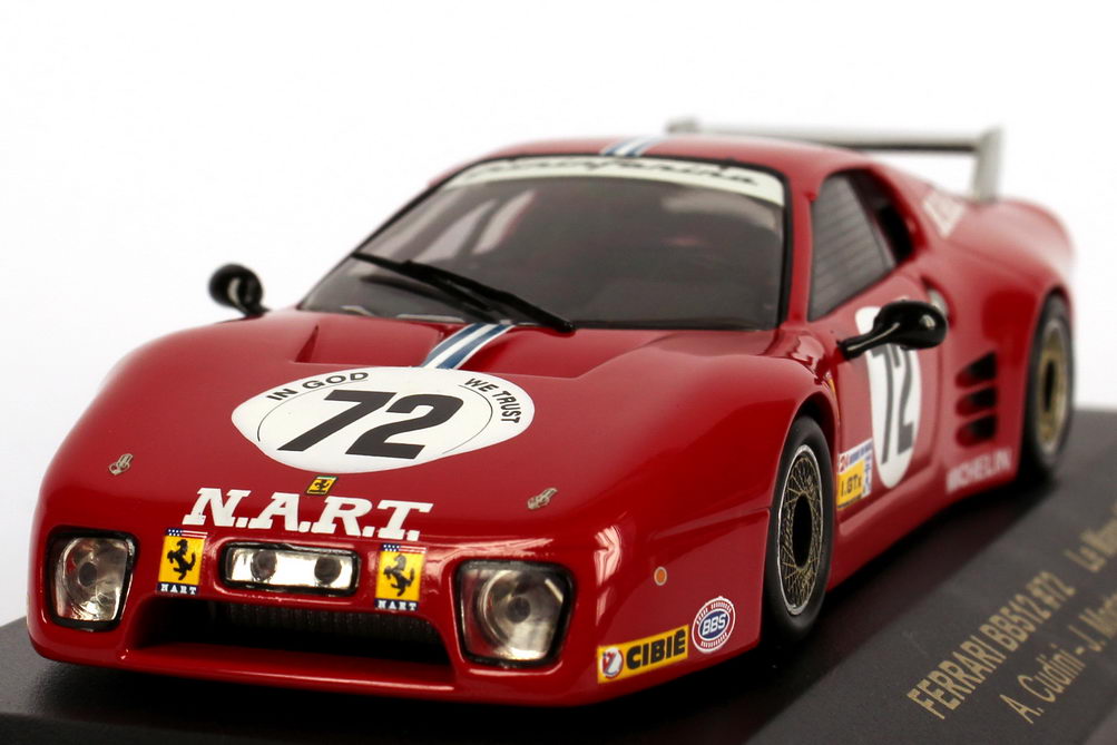 Foto 1:43 Ferrari 512BB Le Mans 24h von Le Mans 1982 N.A.R.T Nr.72, Cudini / Morton / Paul Ixo FER016