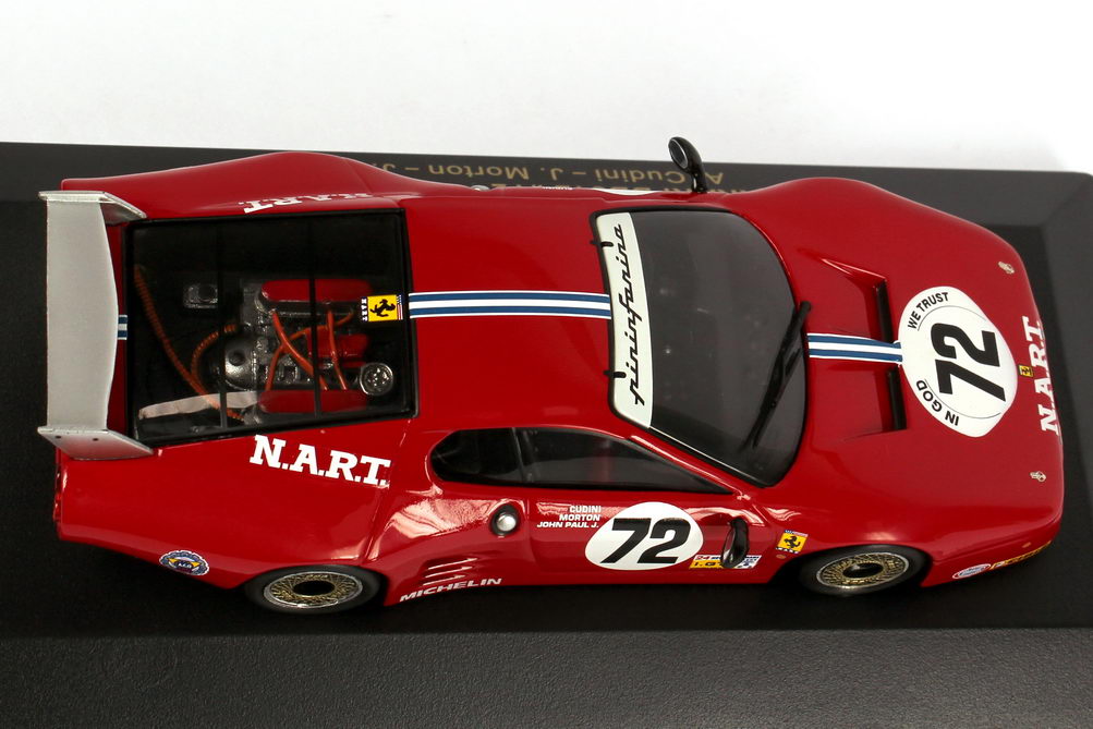 Foto 1:43 Ferrari 512BB Le Mans 24h von Le Mans 1982 N.A.R.T Nr.72, Cudini / Morton / Paul Ixo FER016