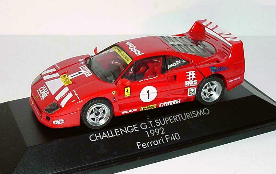 Foto 1:43 Ferrari F40 Challenge G.T. Super Turismo 1992 Nr.1, R. Parasiliti herpa 180556