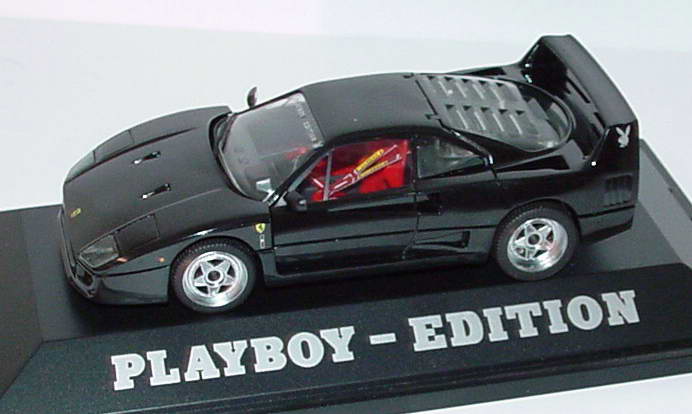 Foto 1:43 Ferrari F40 schwarz Playboy-Edition (PC) herpa