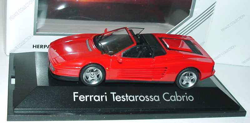 Foto 1:43 Ferrari Testarossa Cabrio rot (PC) herpa 010337