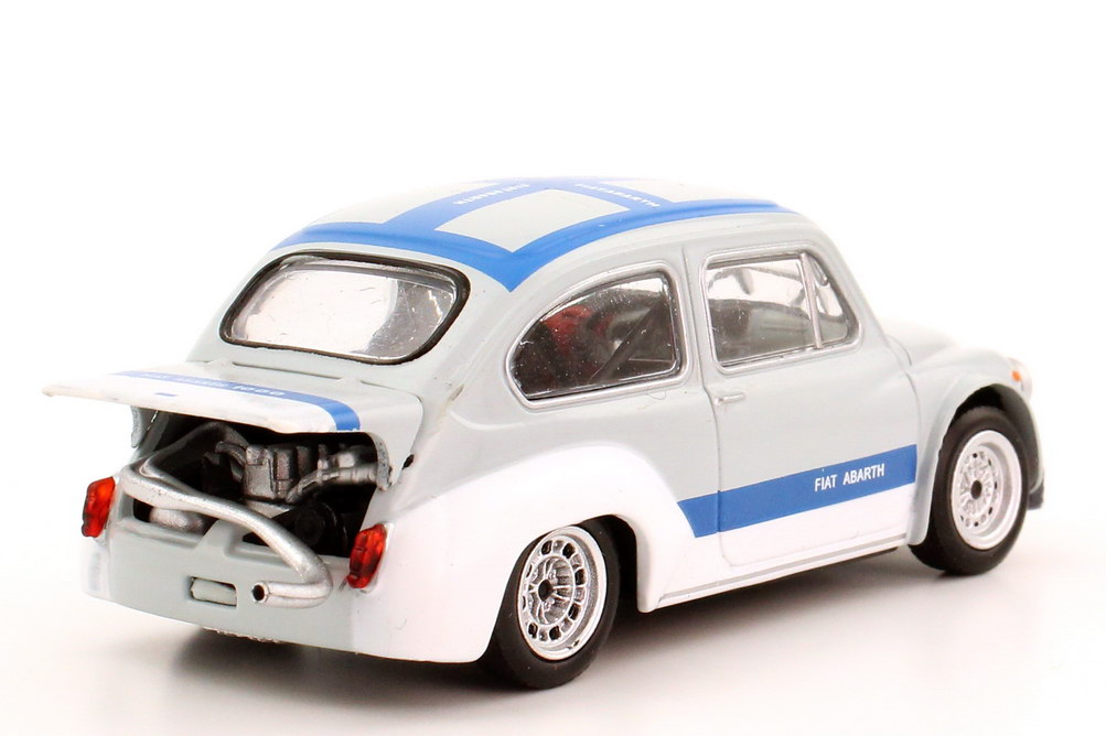 Foto 1:43 Fiat Abarth 1000 TCR Berlina Corsa Gr.2/70 (1970) grau/blau Metro Hachette-Collection