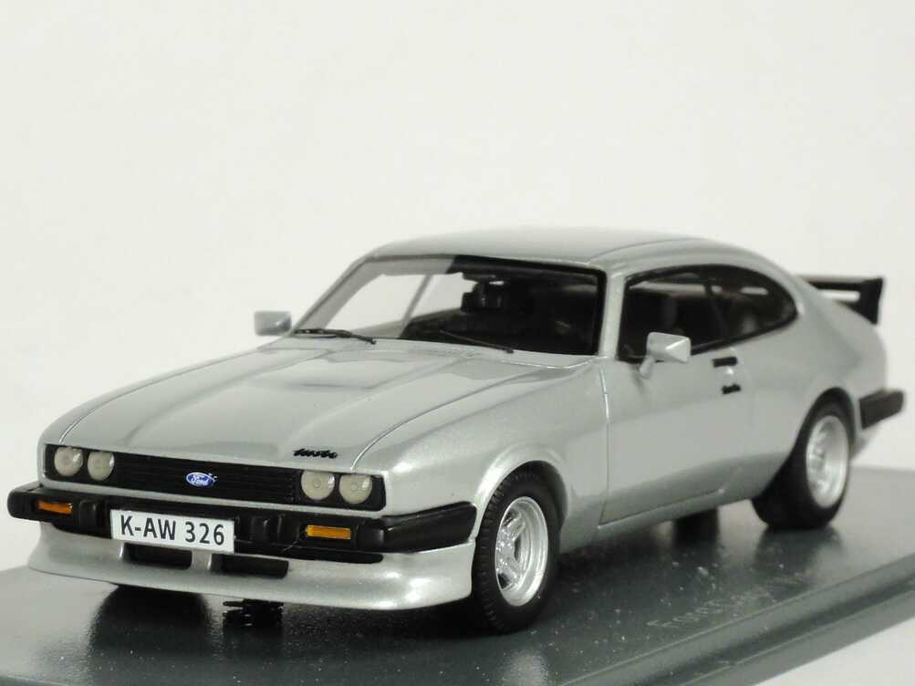 Foto 1:43 Ford Capri Mk III Werksturbo silber-met. NEO Scale Models 43326