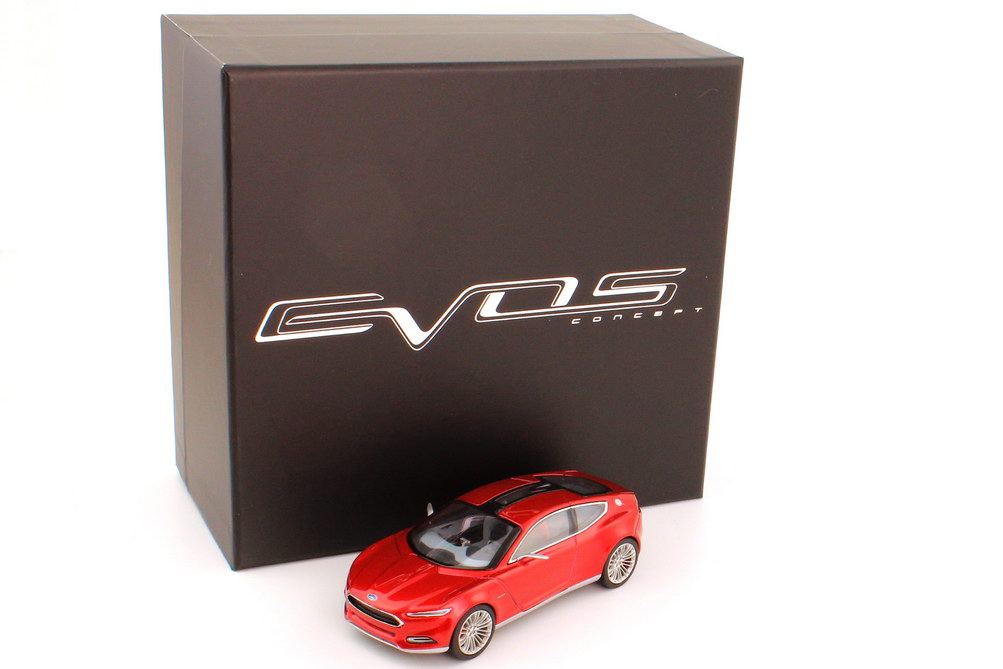 Foto 1:43 Ford Evos Concept red-hot-chilli-met. IAA 2011 Werbemodell Norev 35020802