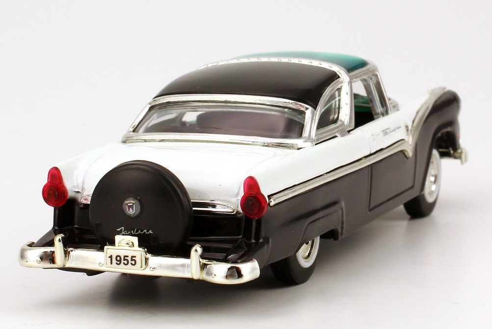 Foto 1:43 Ford Fairlane Crown Victoria Skyliner 1955 schwarz/weiß Yat Ming 94243-B
