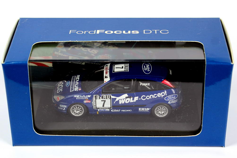 Foto 1:43 Ford Focus DTC 1999 Wolf-Racing Nr.7, Michael Funke Werbemodell Minichamps