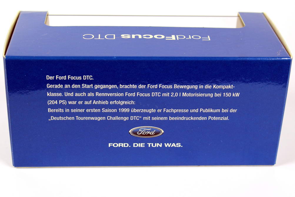 Foto 1:43 Ford Focus DTC 1999 Wolf-Racing Nr.7, Michael Funke Werbemodell Minichamps