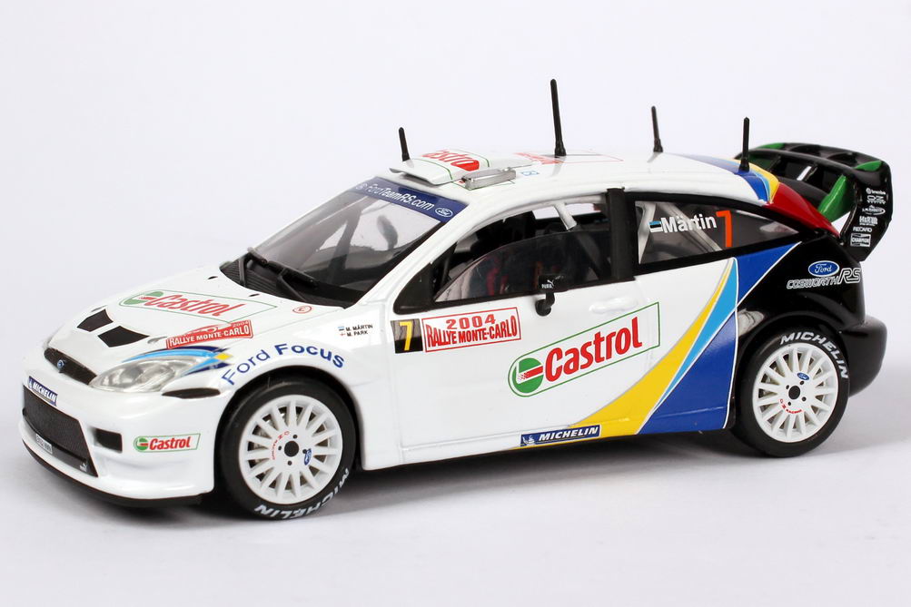 Foto 1:43 Ford Focus WRC Rally Monte Carlo 2004 Castrol Nr.7, Märtin / Park Solido 1593