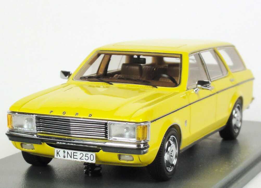 Foto 1:43 Ford Granada Turnier MK I (1972) gelb NEO Scale Models 44250