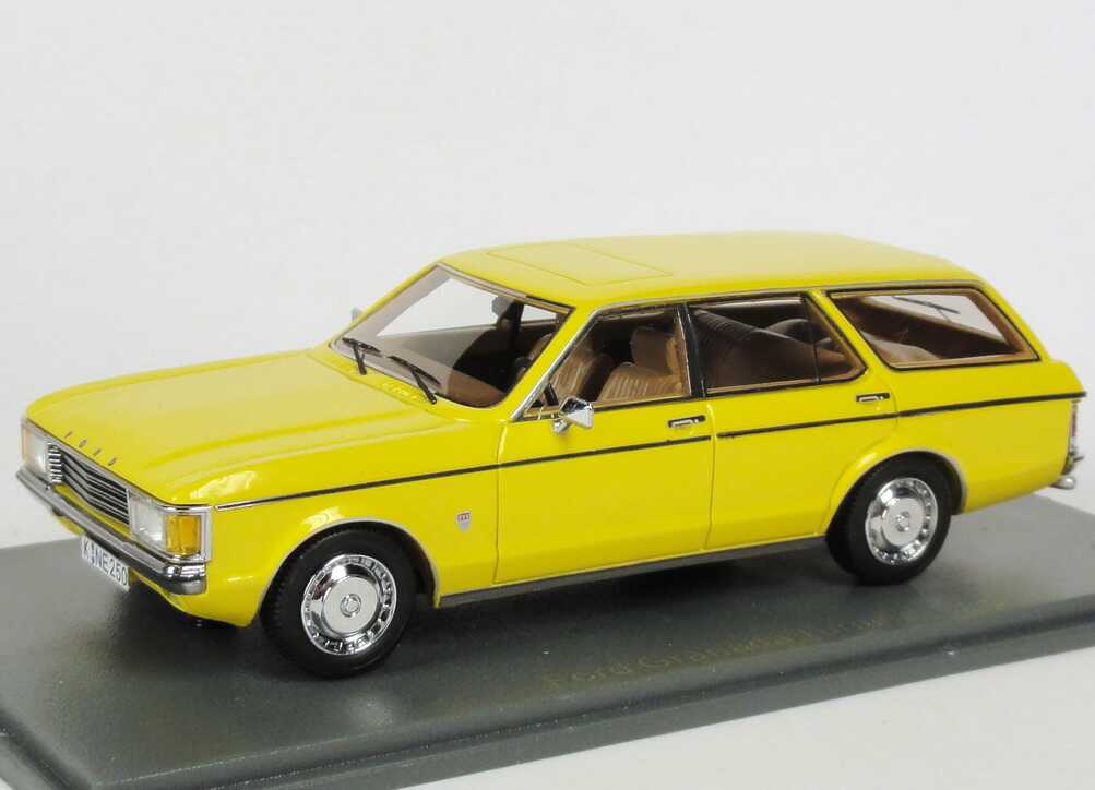Foto 1:43 Ford Granada Turnier MK I (1972) gelb NEO Scale Models 44250