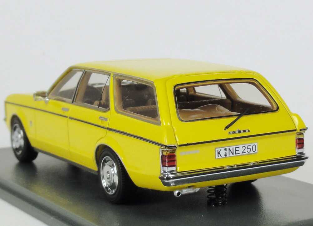 Foto 1:43 Ford Granada Turnier MK I (1972) gelb NEO Scale Models 44250