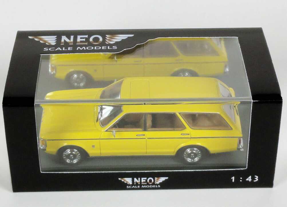 Foto 1:43 Ford Granada Turnier MK I (1972) gelb NEO Scale Models 44250