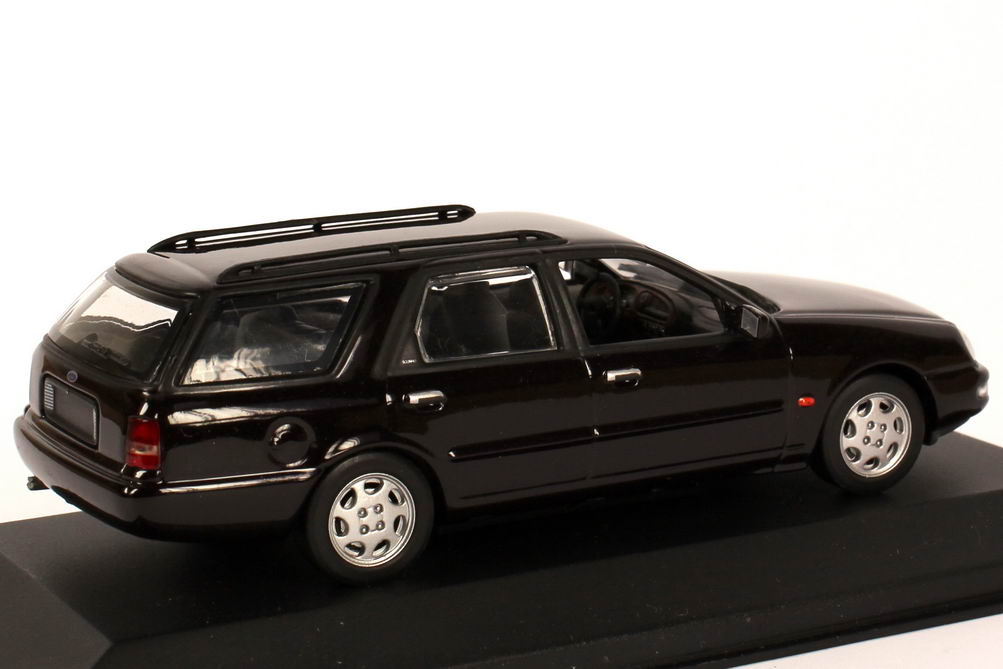 Foto 1:43 Ford Scorpio Turnier 1995 dunkel-violett-met. Werbemodell Minichamps
