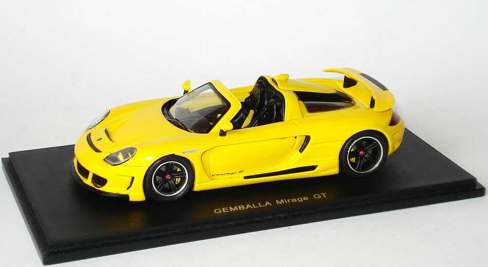 Foto 1:43 Gemballa Mirage GT (Basis Porsche Carrera GT) gelb Spark S0720