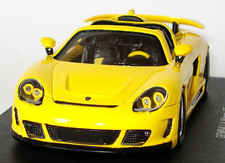 Foto 1:43 Gemballa Mirage GT (Basis Porsche Carrera GT) gelb Spark S0720