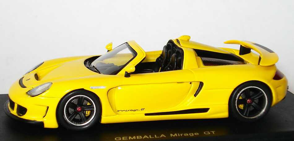 Foto 1:43 Gemballa Mirage GT (Basis Porsche Carrera GT) gelb Spark S0720
