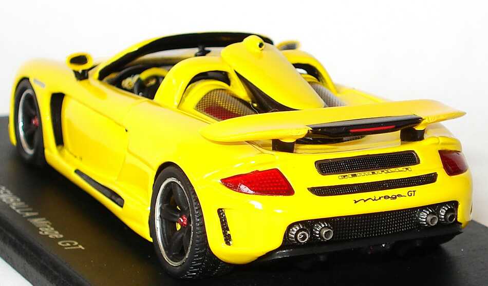 Foto 1:43 Gemballa Mirage GT (Basis Porsche Carrera GT) gelb Spark S0720