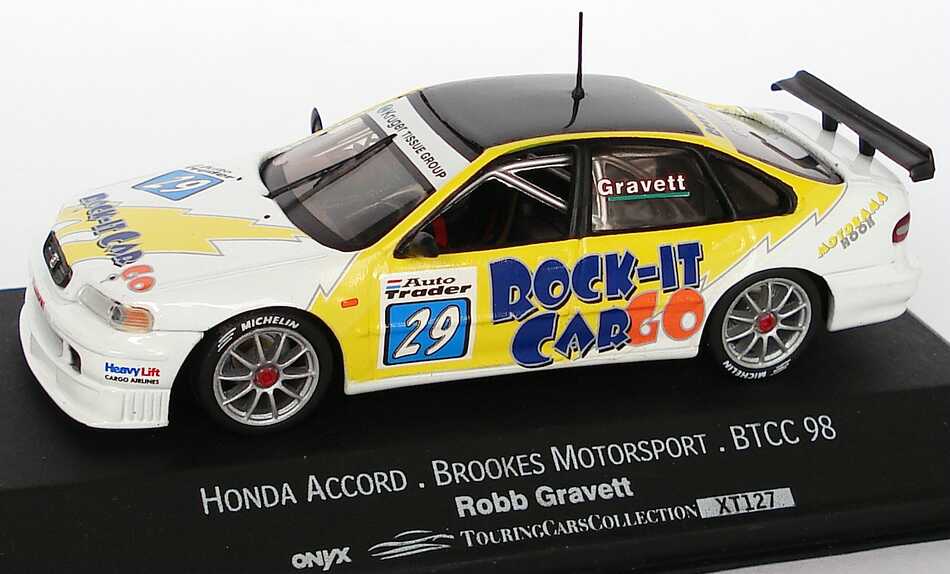 Foto 1:43 Honda Accord BTCC 1998 Brookes Motorsport, Rock-It CarGo Nr.29, Robb Gravett Onyx XT127