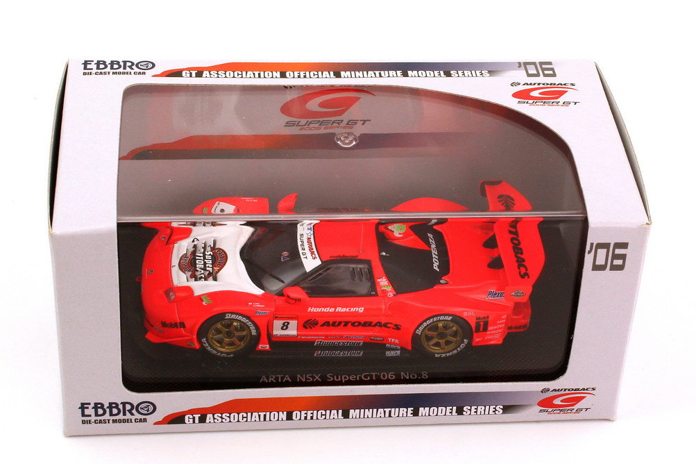 Foto 1:43 Honda NSX Super GT 2006 GT500 Autobacs Nr.8, Daisuke Ito / Ralph Firman Ebbro 43800
